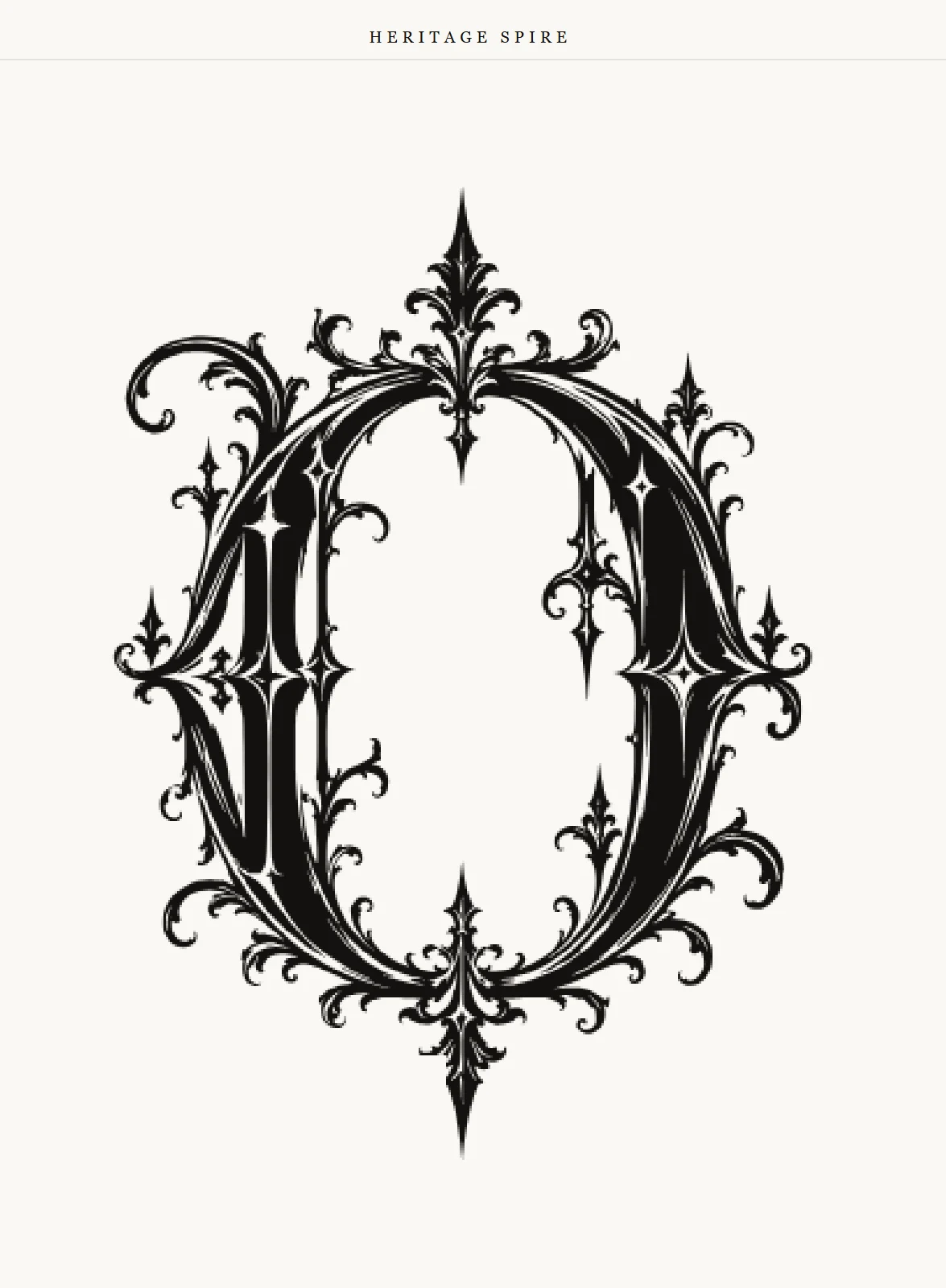 O / letterform